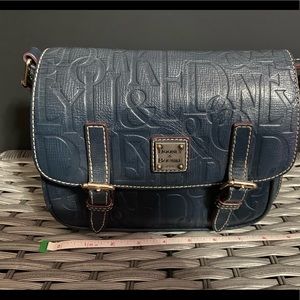 Dooney & Bourke Navy Embossed Safari bag/purse